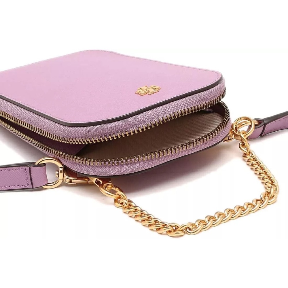 Tory Burch EMERSON PHONE CROSSBODY 143894 509 FREESIA TUSCAN YELLOW - Picture 4 of 9
